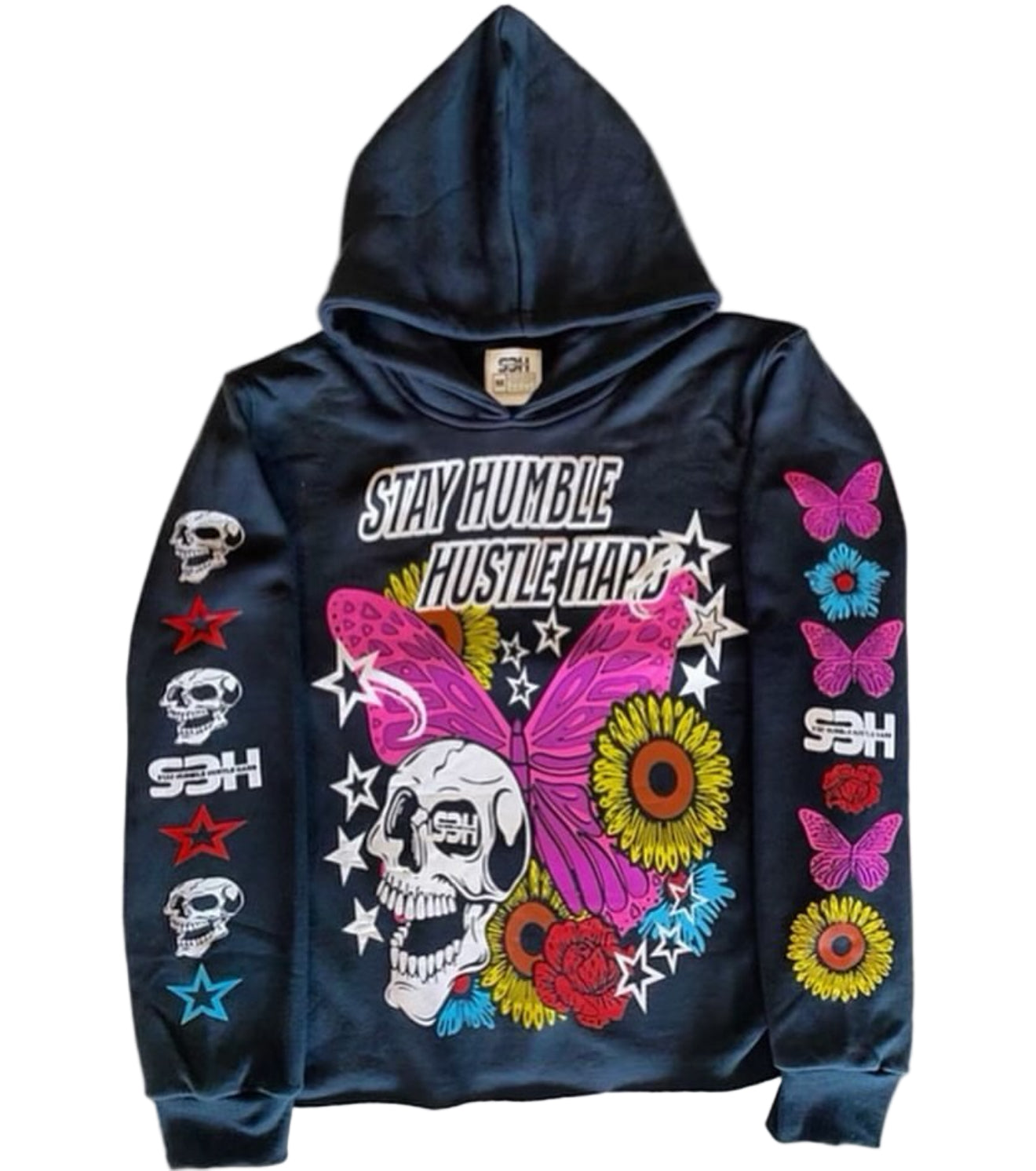 S3H CROPPED OVERSIZED HOOD PULLOVER HOODIES