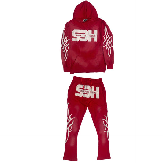 S3H TRIBE ACID WASHED SWEATSUIT
