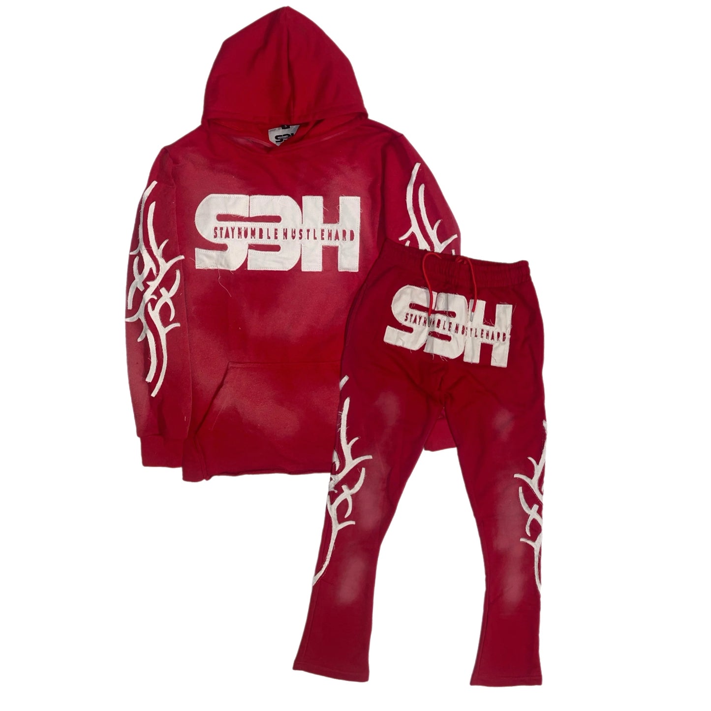 S3H TRIBE ACID WASHED SWEATSUIT