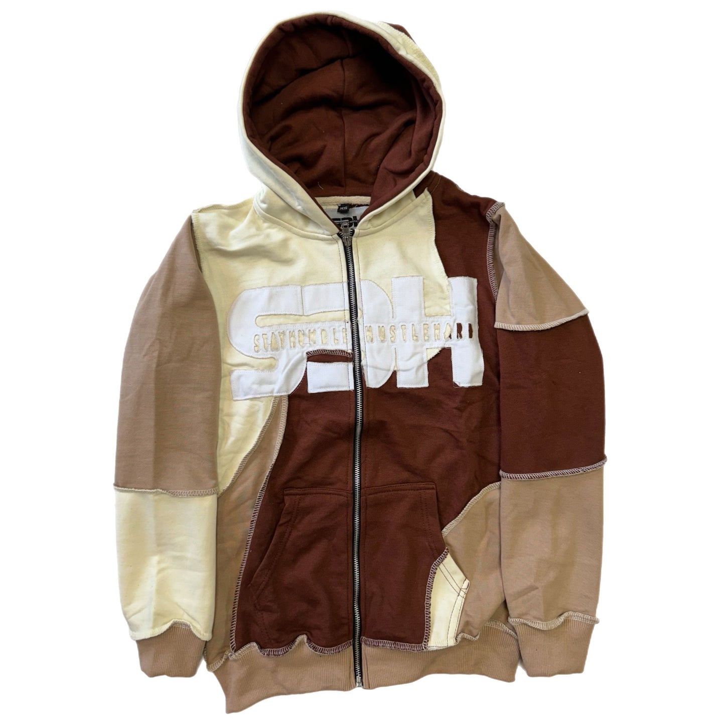 S3H Color Block- Brown, Tan, Cream Sweatsuit