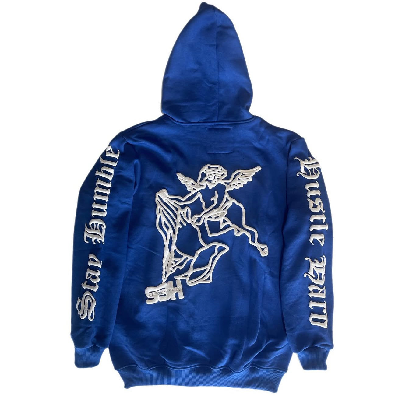 S3H Full Zip Up Puff Print Angel Hoodie