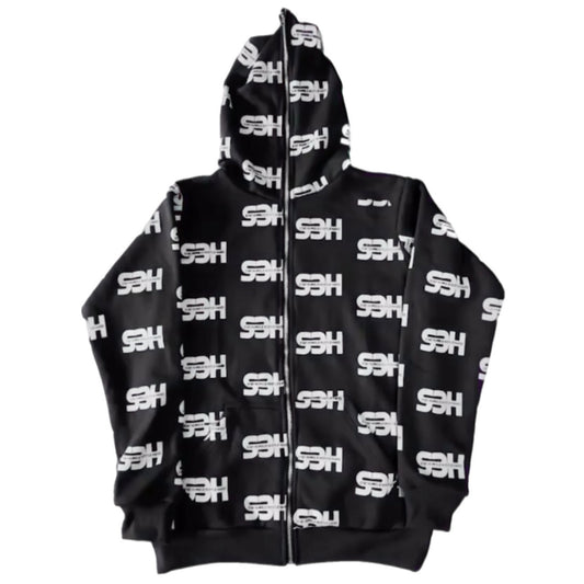 S3H All Over Print Full Zip Up Hoodie