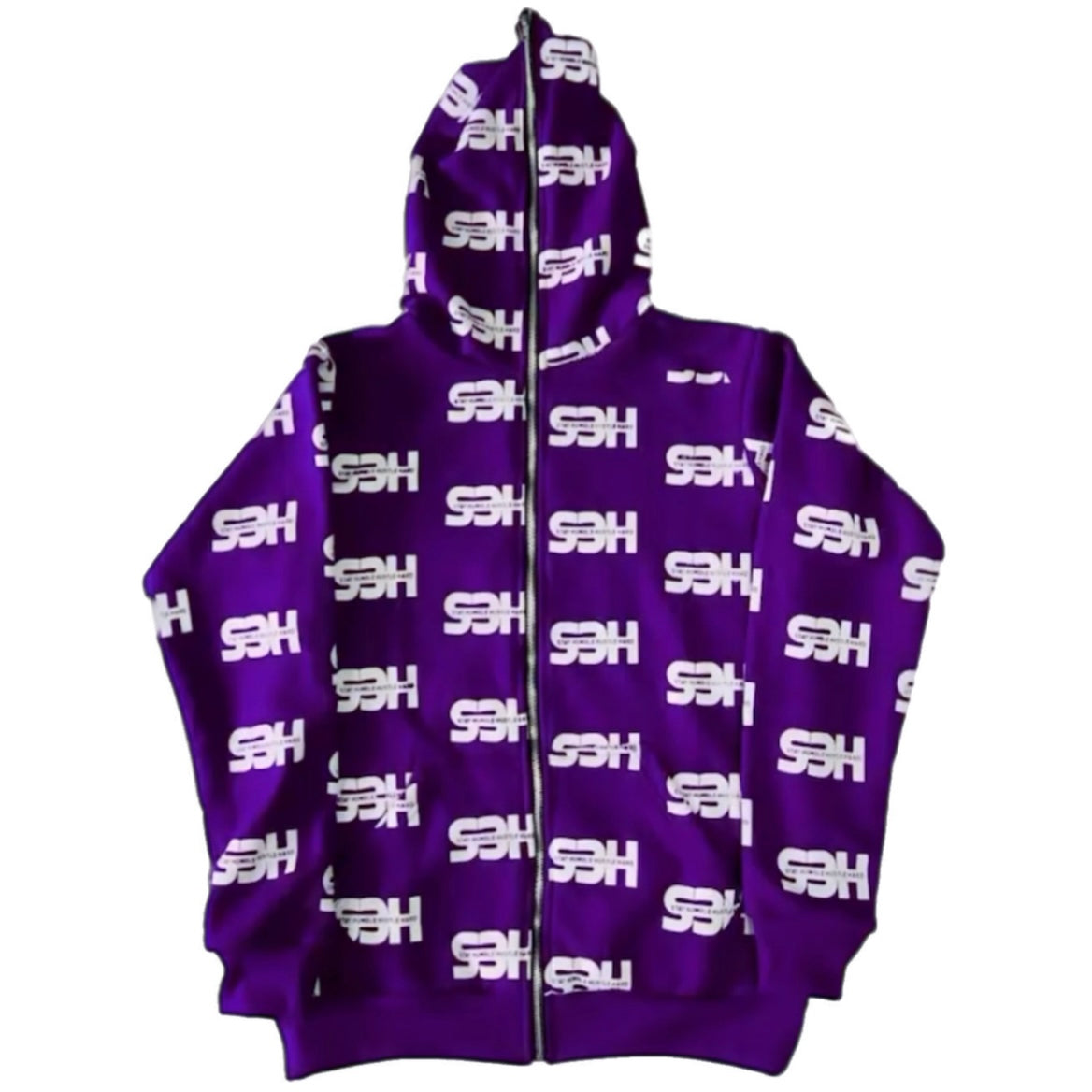 S3H All Over Print Full Zip Up Hoodie