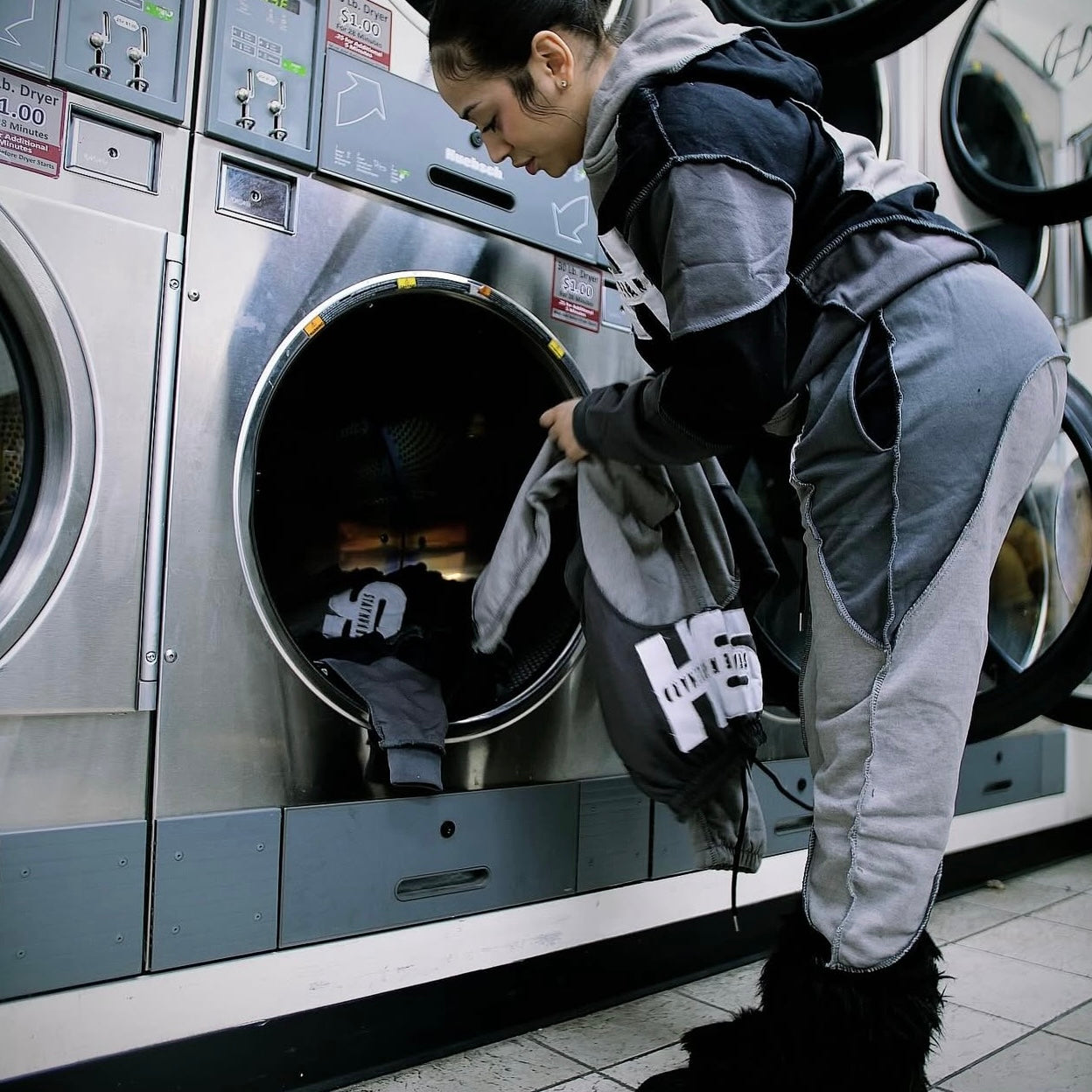 S3H MULTI-COLOR BLOCKING DISTRESS SWEATSUITS