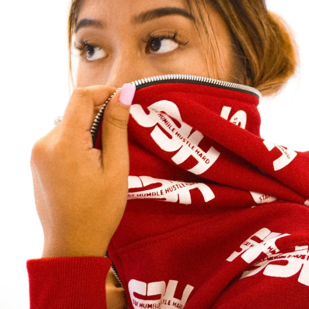 S3H All Over Print Full Zip Up Hoodie