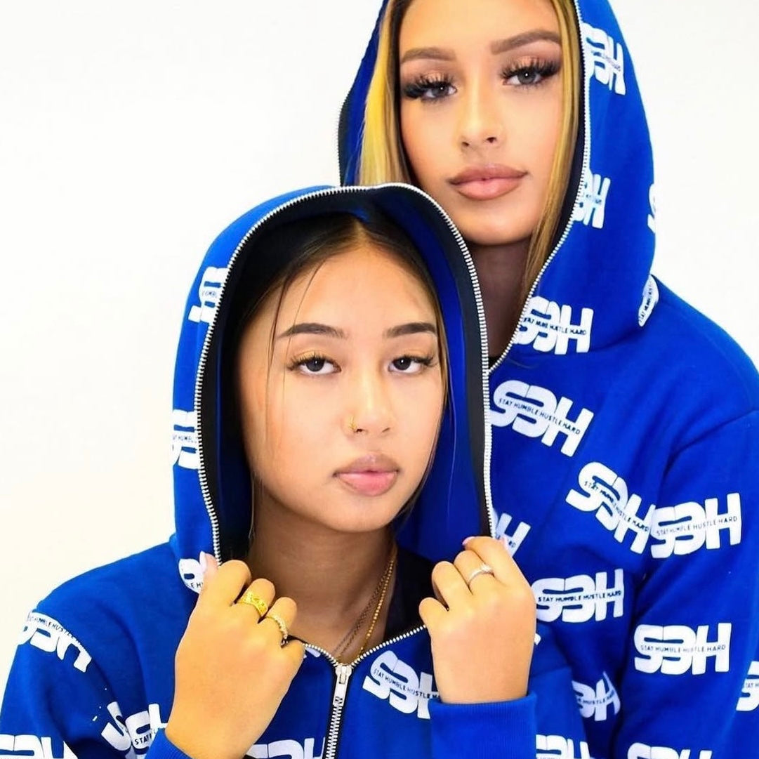 S3H All Over Print Full Zip Up Hoodie