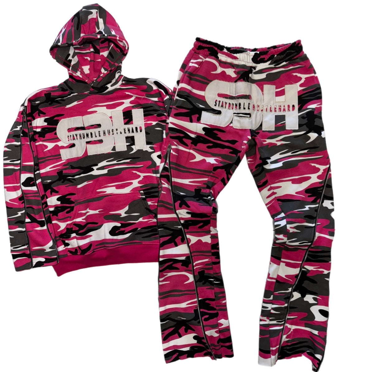 S3H ZIPPER SLIM/ FLAIRED PULLOVER SWEATSUITS