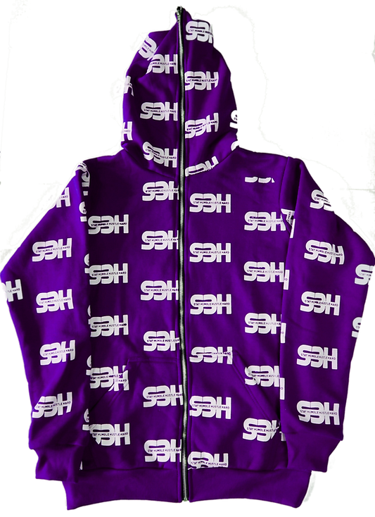 S3H FULL ZIP HOODIE - PURPLE