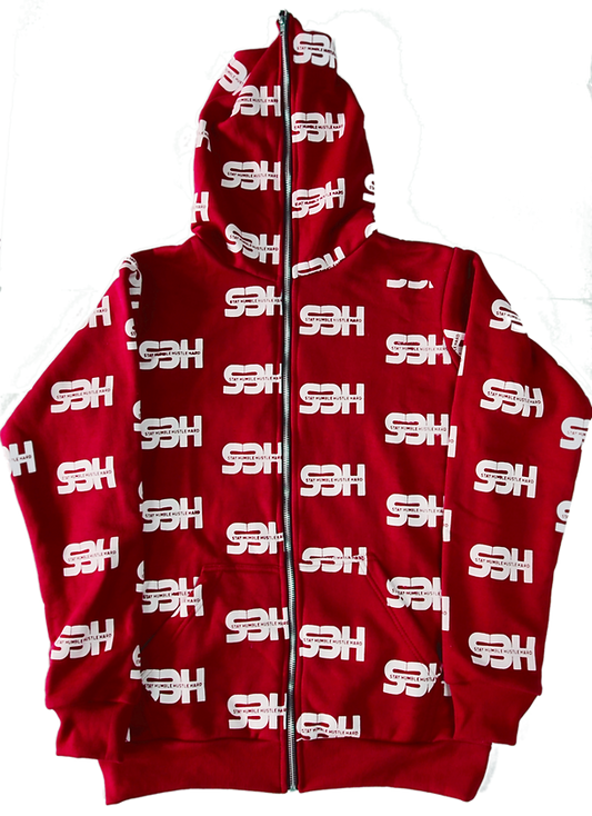 S3H FULL ZIP HOODIE - RED